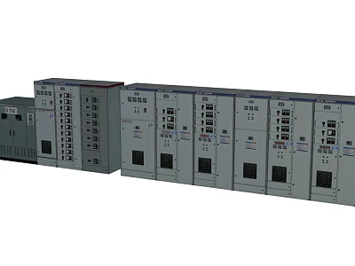 Industrial Electrical Control Panel Units With Modern Design And Safety Features 3d model