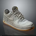 White Leather Lace Up Sneakers With Orange Sole And Yellow Accents Classic Style