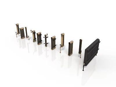 Various Household Items With Different Radiator Designs And Structures For Home Use 3d model