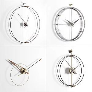 Modern Clock Wall Decoration Wall Clock Wall Clock Combination Metal Wall Clock Minimalist Clock Wall Clock Iron Wall Clock 3d model