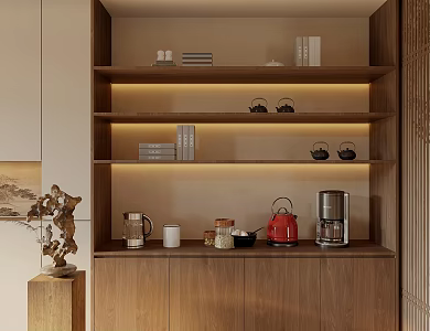 New Chinese Style Sideboard Finished Sideboard End View Cabinet Sideboard Tea Cabinet Storage Cabinet Storage Cabinet Decorative Cabinet Side Cabinet 3d model