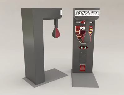 Fitness Equipment For Boxing Gym With Punching Bag And Machine 3d model