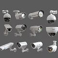Security surveillance camera combination 3d model