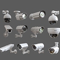 Security surveillance camera camera combination 3d model