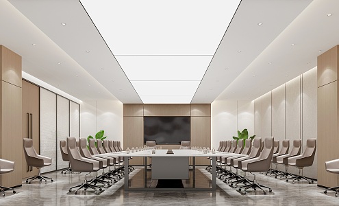 Simple corporate conference room 3d model