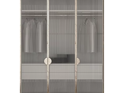 Elegant Modern Luxury Chest of Drawers with Metal Frame and Sleek Design 3d model
