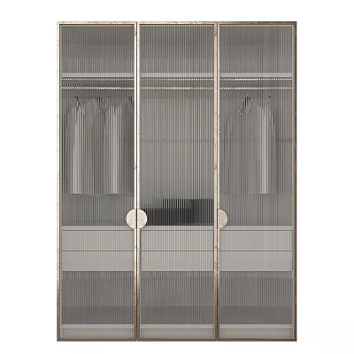 Elegant Modern Luxury Chest of Drawers with Metal Frame and Sleek Design 3d model