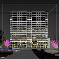 High Rise Modern Residential Building With Glass Windows And Surrounding Greenery