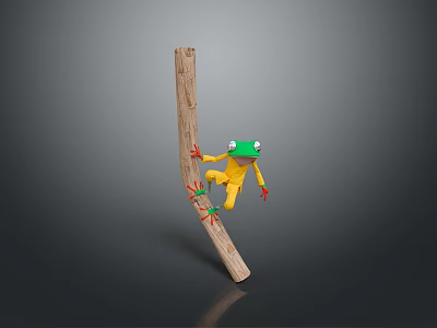 Frog Poison Frog Game Frog Reptile Cold Blooded Animal Reptile 3d model