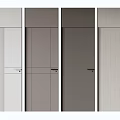 Sleek Modern Swing Doors With Multiple Color Options For Interior Use 3d model