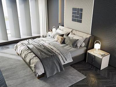 Modern Background Double Bed Cool Away Bed
