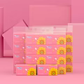 Stacked Tempo Pink Tissue Boxes With Sunflower Design For Household Supplies