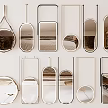 Modern Hanging Mirrors With Various Shapes And Stylish Designs For Wall Decor
