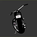 Stylish Modern Motorcycle With Black Leather Seat Silver Alloy Wheels Pink Accents And Reflective Surface