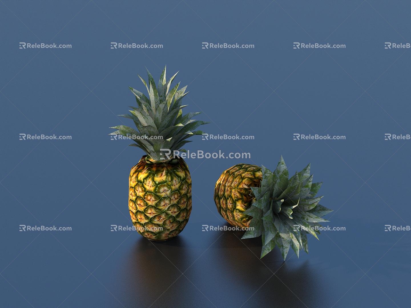 Pineapple fruit sketch 3d model