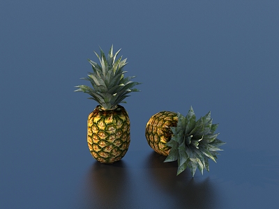 Pineapple fruit sketch 3d model