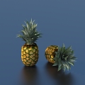 Pineapple fruit sketch 3d model