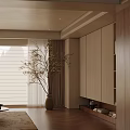 Warm Vintage Style Living And Dining Room With Soft Sofa And Elegant Natural Wooden Furniture