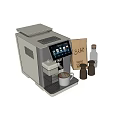Modern Kitchen Coffee Machine with Bread Bag Coffee Cup and Condiment Jars 3d model