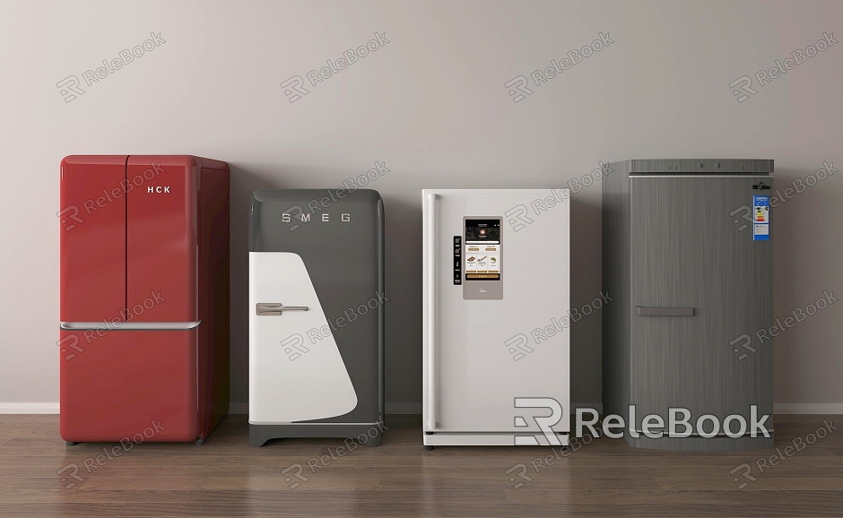 Modern refrigerator small refrigerator model