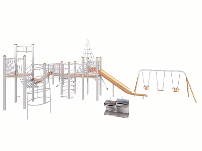 Children's play equipment Children's crawl slide swing 3d model