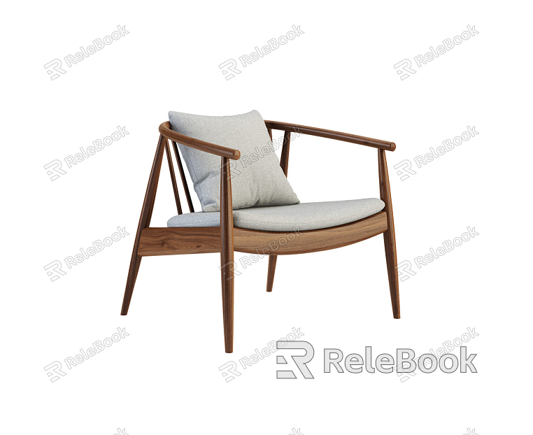 New Chinese Style Armchair Casual Single Chair model