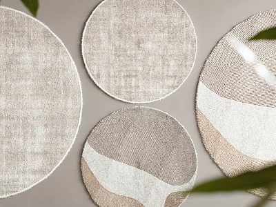 Quiet Round Carpet 3d model