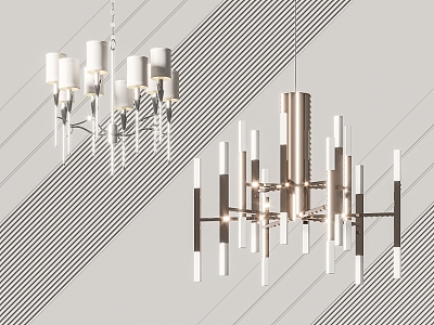 Modern chandelier 3d model