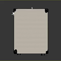 Harry Biscuit White Computer Speaker With Control Knobs And Mesh Panel Design
