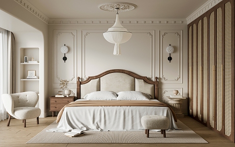 French Bedroom Home Bedroom 3d model