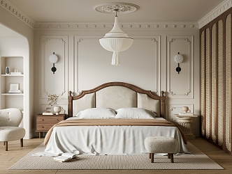 French Bedroom Home Bedroom 3d model