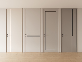 Modern bedroom door 3d model