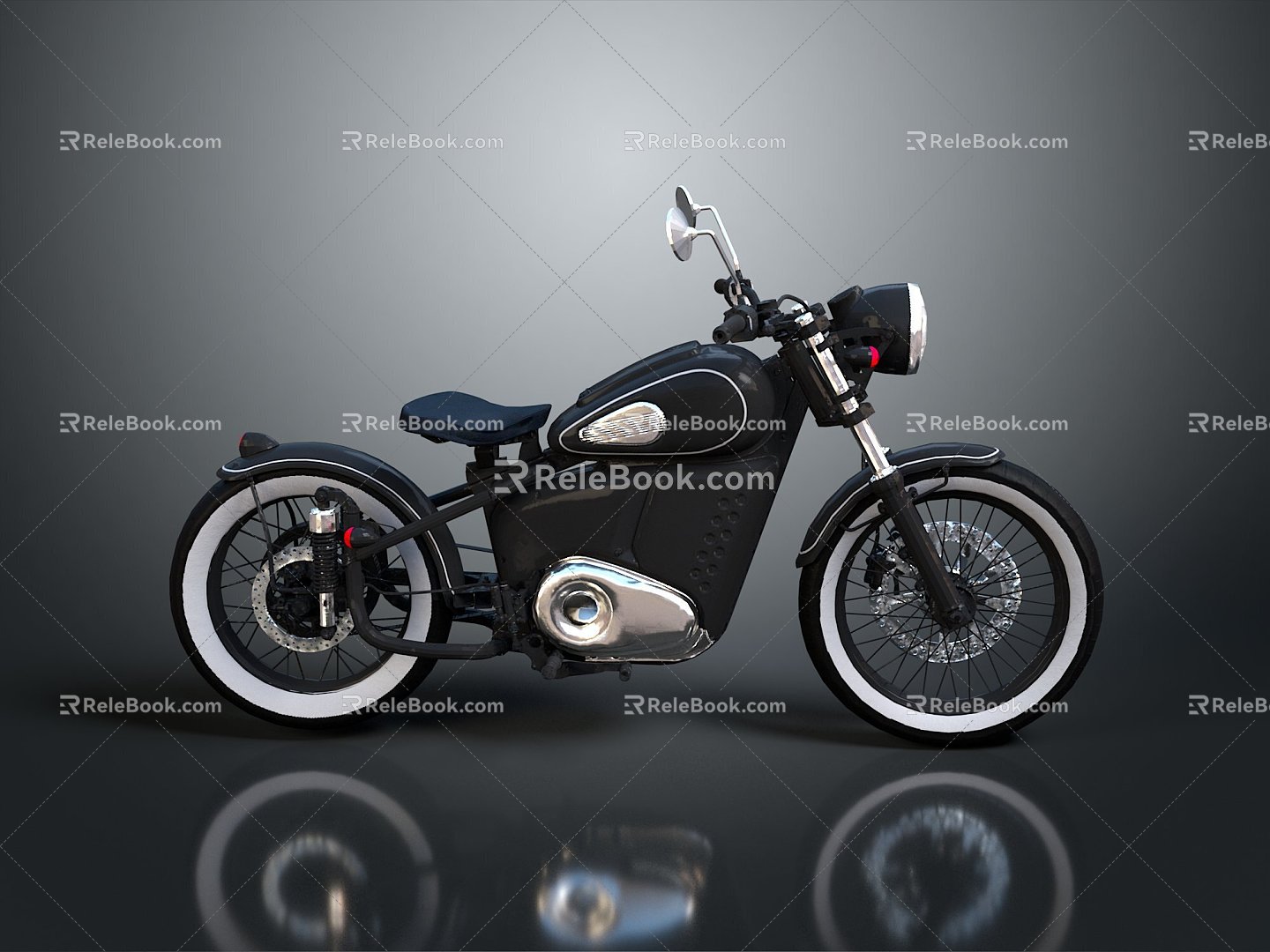 Motorcycle Two-wheeled Motorcycle Cross-country Motorcycle Road Race Motorcycle Motor Vehicle Transport 3d model