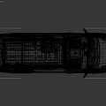 Modern Black Camper Van With Open Roof Top And Wooden Side Panel