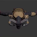 Armored Warrior Character With Horned Creature Design And Ornate Armor Details