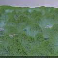 Breathtaking Green Karst Mountain Landscape With Winding Rivers Wreathed In Mist Under Purple Twilight Sky
