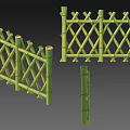 Bamboo Garden Ornament Fence With Lattice Design And Different Decorative Styles