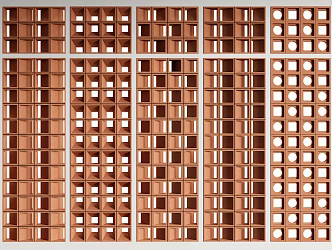 Building Materials Hollow Cement Brick Cement Brick Partition Hollow Brick Tile Red Brick 3d model
