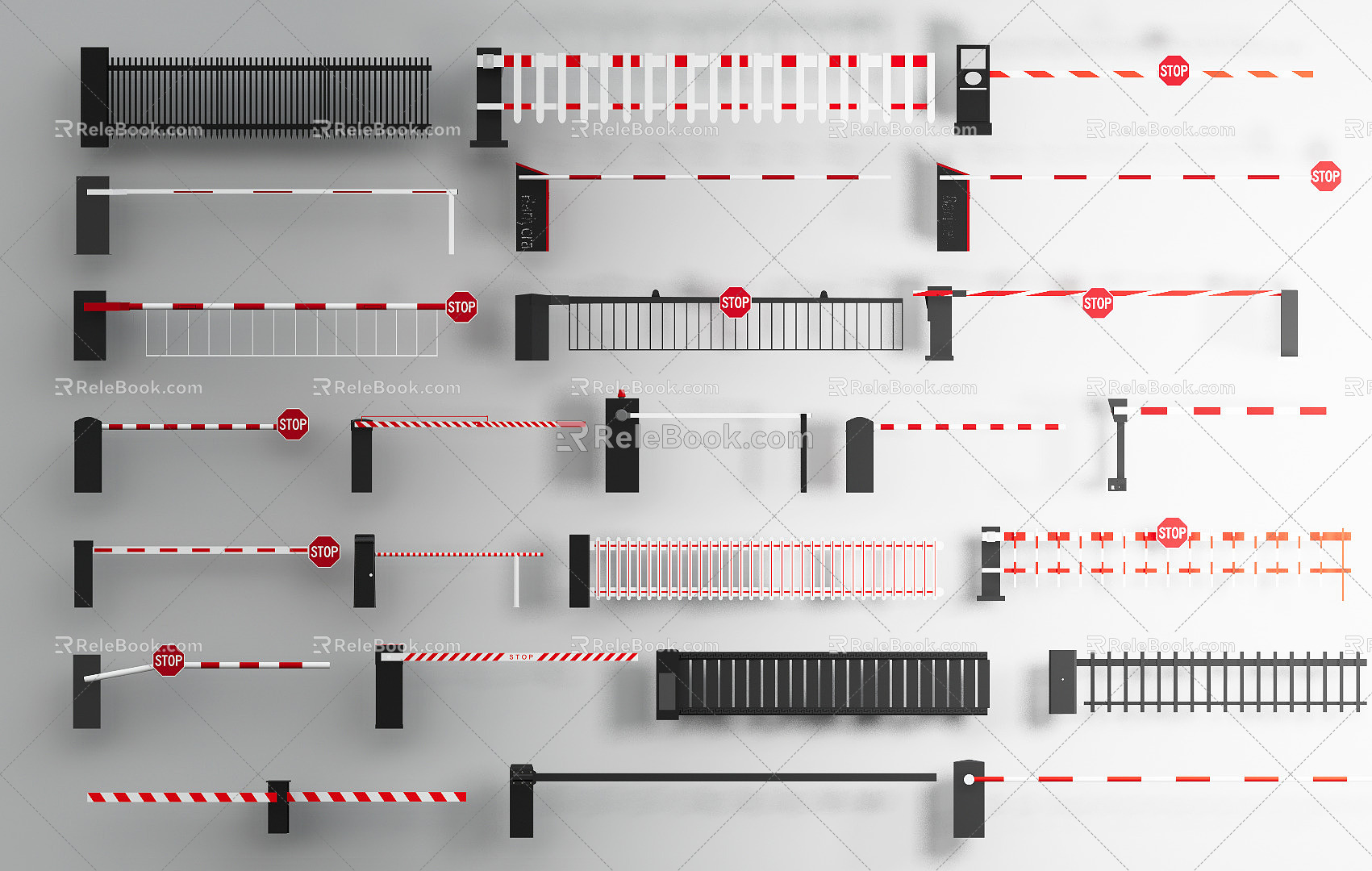 Modern Gate 3d model