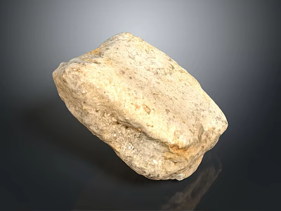 Natural Rough Stone With Textured Surface For Decorative Building Use 3d model