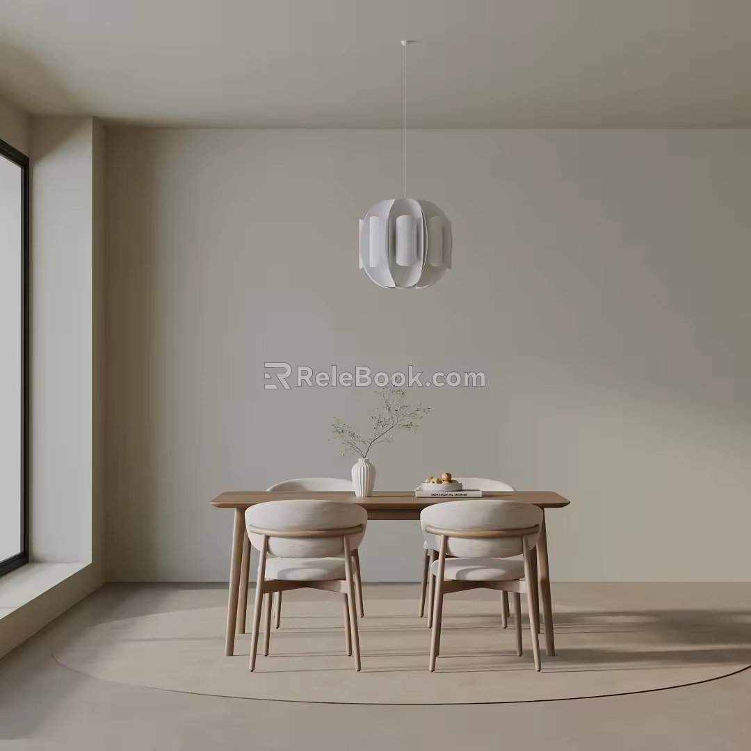 Modern table combination 3d model