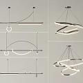 Pendant lamp combination 3d model