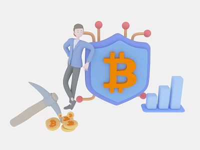 Secure Bitcoin E Commerce Transactions With Shield Data Analytics And Mining Tools 3d model