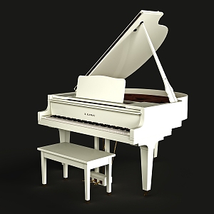 grand piano 3d model