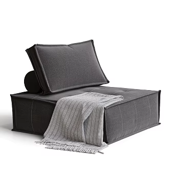 Modern single person sofa leisure sofa tofu block sofa module sofa 3d model