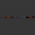 Vintage Rifle With Wooden Stock Metal Components Classic Design And Detachable Magazine