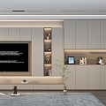 Modern TV Background Cabinet TV Cabinet Wine Cabinet Shoe Cabinet Integrated 3d model