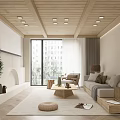Modern Hotel Public Lounge Interior With Cozy Sofa Coffee Table And Area Rug