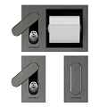 Industrial Stainless Steel Lock Equipment With Panel Handle Knob And Fitting Components