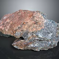 Natural Stone Material With Rustic Brown And Gray Textured Surface